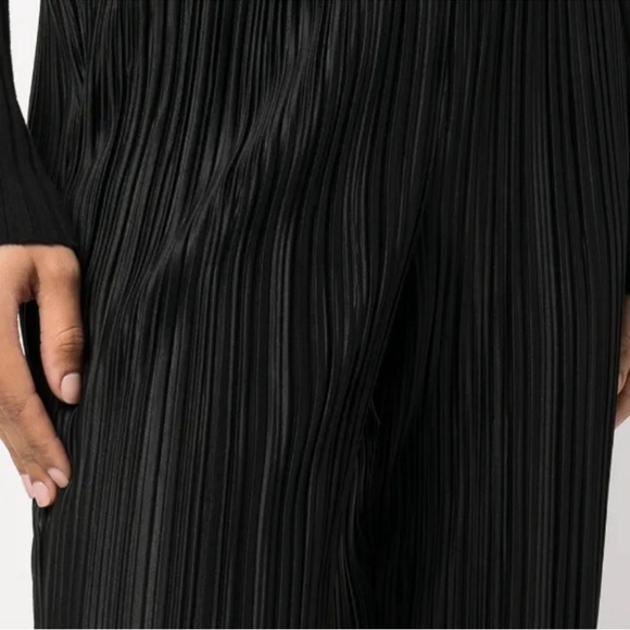 ANINE BING Black Billie Plissé Pleated Trousers Women’s Size Small NWT - Picture 3 of 14